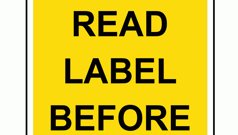 NOS: Always read the label